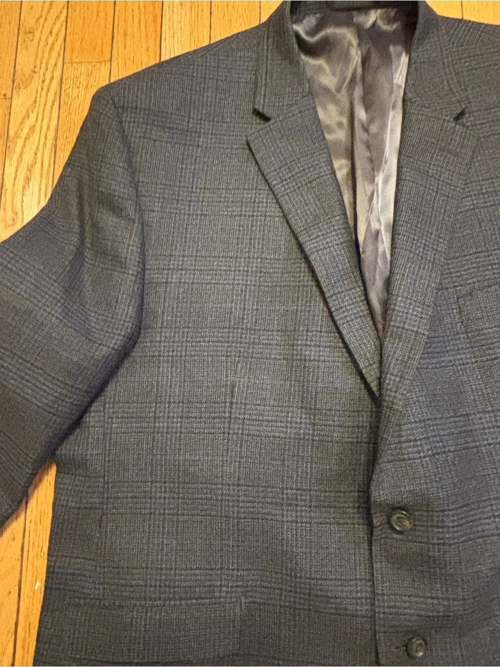 Lauren Ralph Lauren Men's Dark Gray CheckTwo-Button Wool Sport Coat 54R